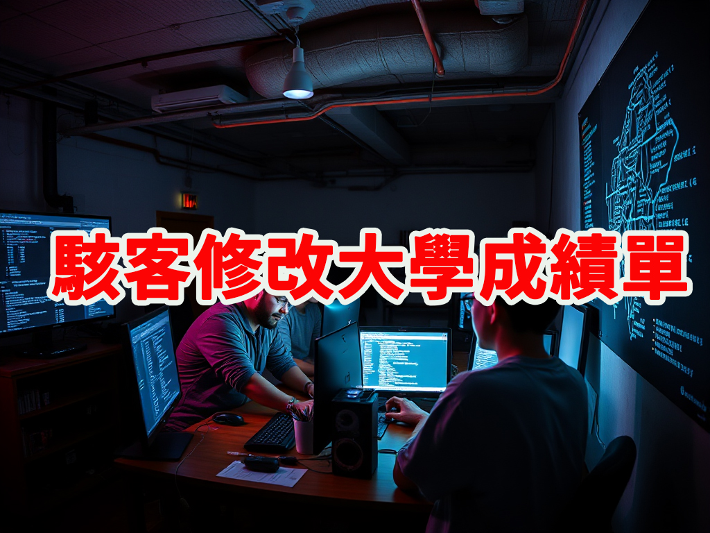 駭客修改大學成績單